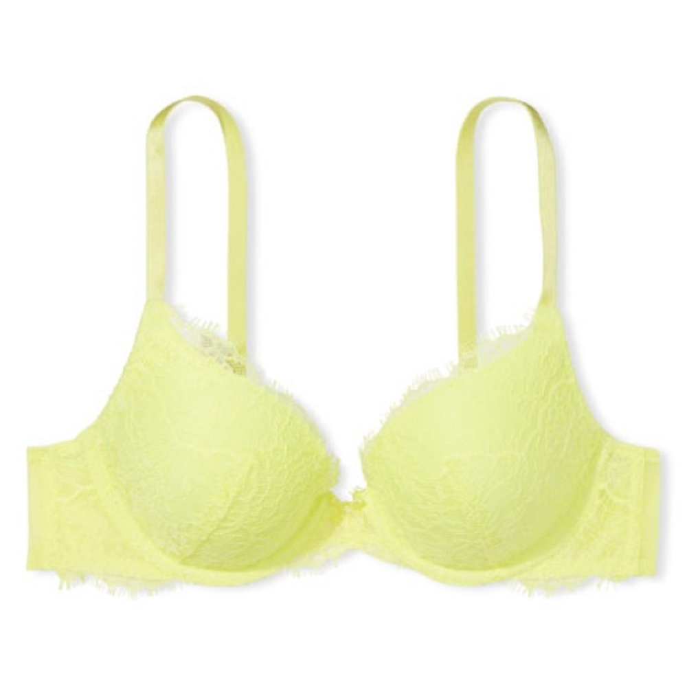 Victoria's Secret | Yellow Dream Angels Lined Balconette Bra | Size 34D